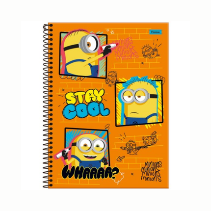 Caderno Foroni Univ. Com D 1X1 80FLS Minions Com 01 Unidade - 3370002