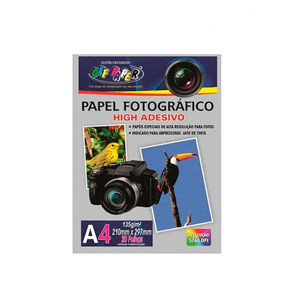 Papel Fotografico Ades.Off Paper A4 135G 210Mmx297Mm 20 Folhas -  10063